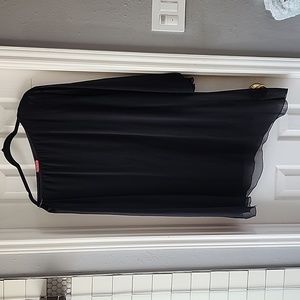 Ashley Stewart Assymetrical Black Dress